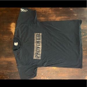 “PROVOKED” Black Tee
